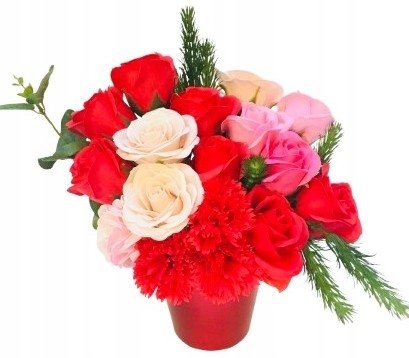 Kwiaty Mydlane Bukiet Walentynkowy Kobiet Róża Na Prezent Pachną Upominek