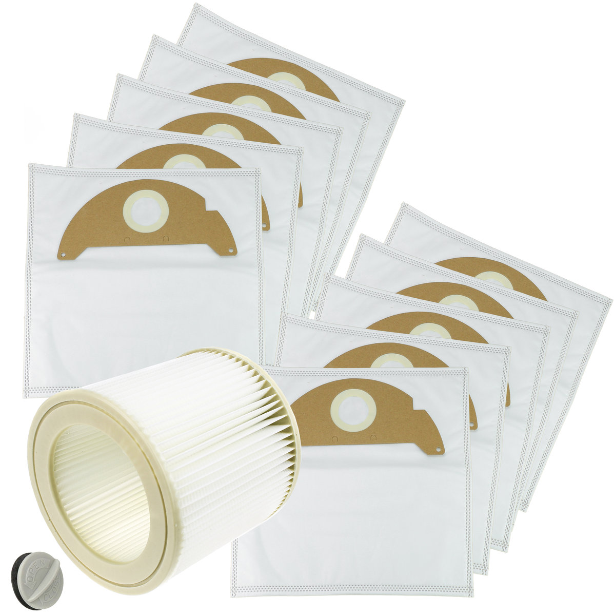 FILTR ZMYWALNY WORKI 10x DO KARCHER A2004 2054 WD2