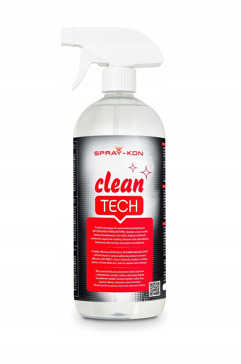 CLEAN TECH SPRAY-KON odtłuszcza PCV ABS STAL ŻYWIC