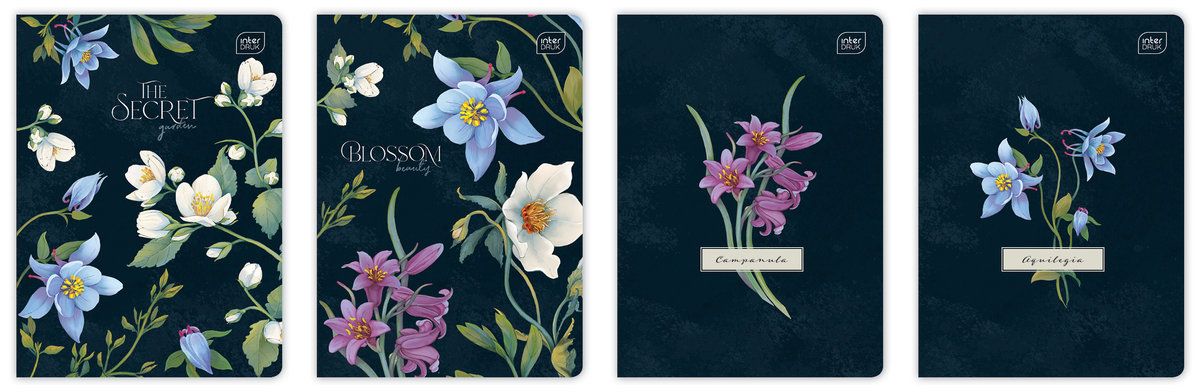 Interdruk, Zeszyt w kratkę A5 80 k. M 70g Hybrid Fiori