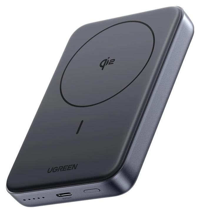 Ugreen PB761 10000mAh Qi2, 30W, Magsafe + kabel USB-C czarny