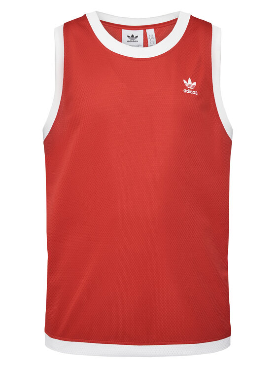 adidas Tank top adicolor Mock Eyelet JP1098 Pomarańczowy Oversize