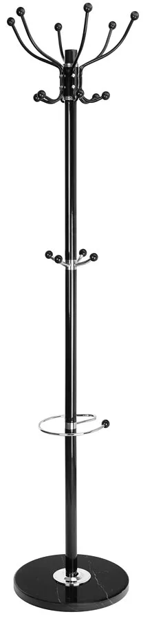 Wieszak czarny stojący na ubrania A0-G63