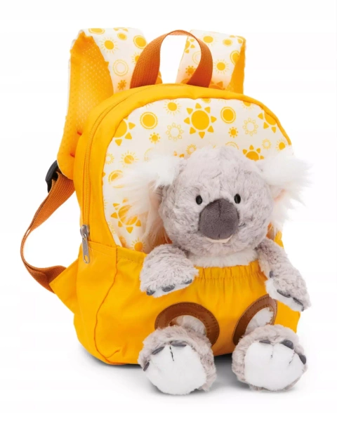 NICI 49842 Plecak 21x26cm żółty + maskotka Koala 25cm