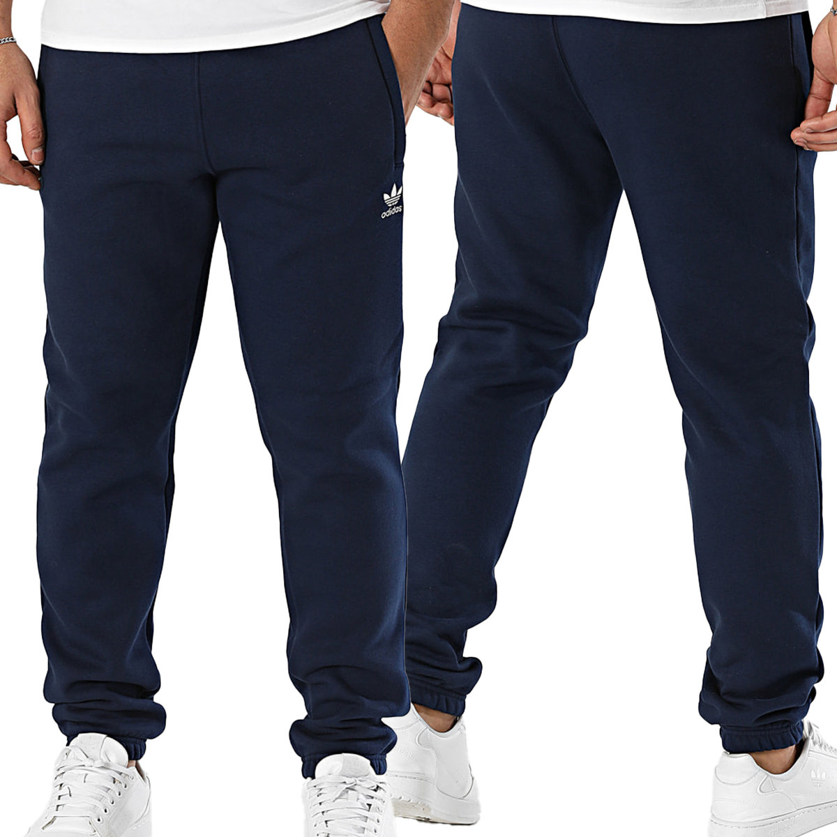 Adidas spodnie męskie dresowe granatowe dresy kieszenie na zamek IY7357 S