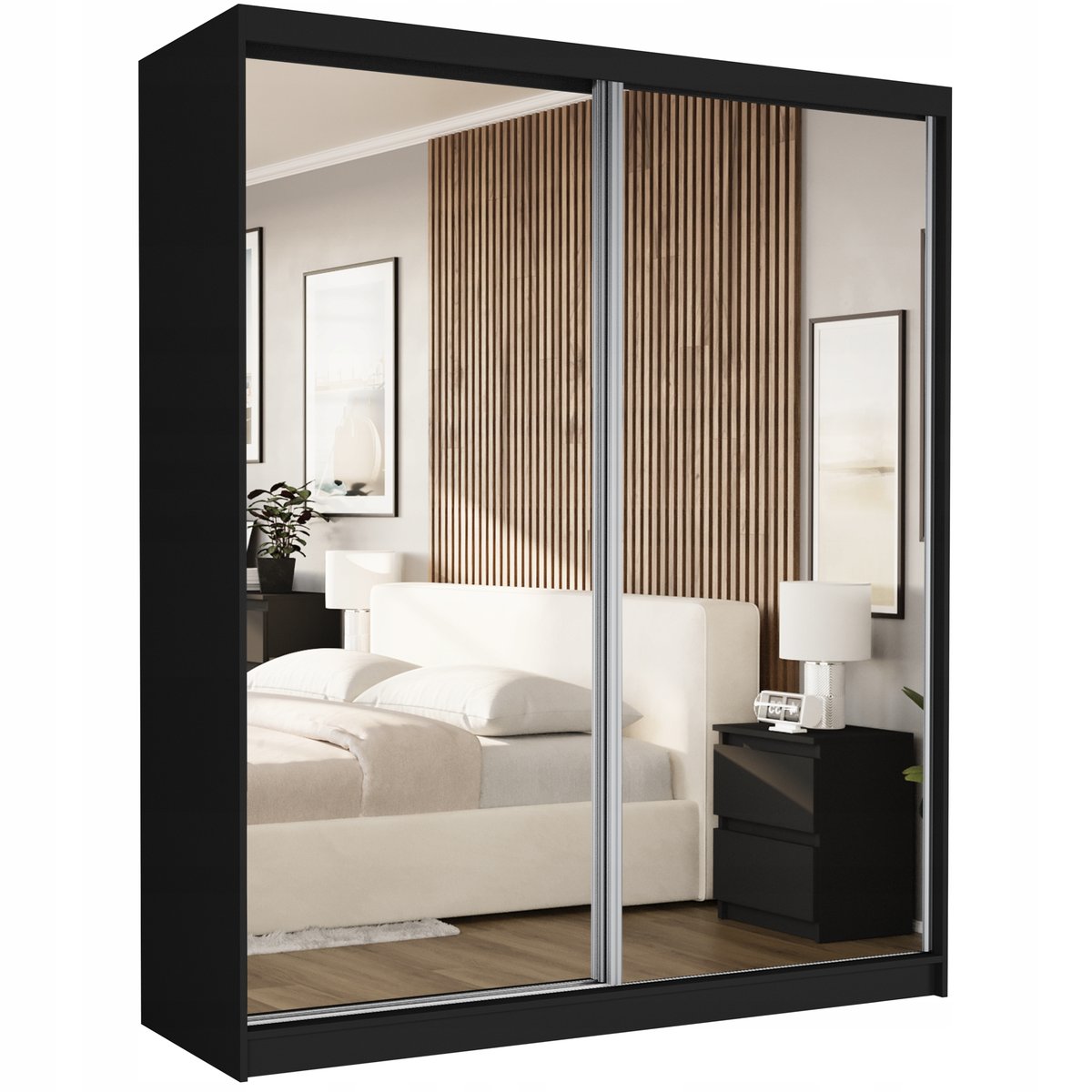 Szafa przesuwna Luna II 183 cm 2x lustro