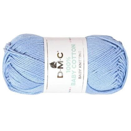 WŁÓCZKA DMC BABY COTTON 100% kol. 751 / niebieski