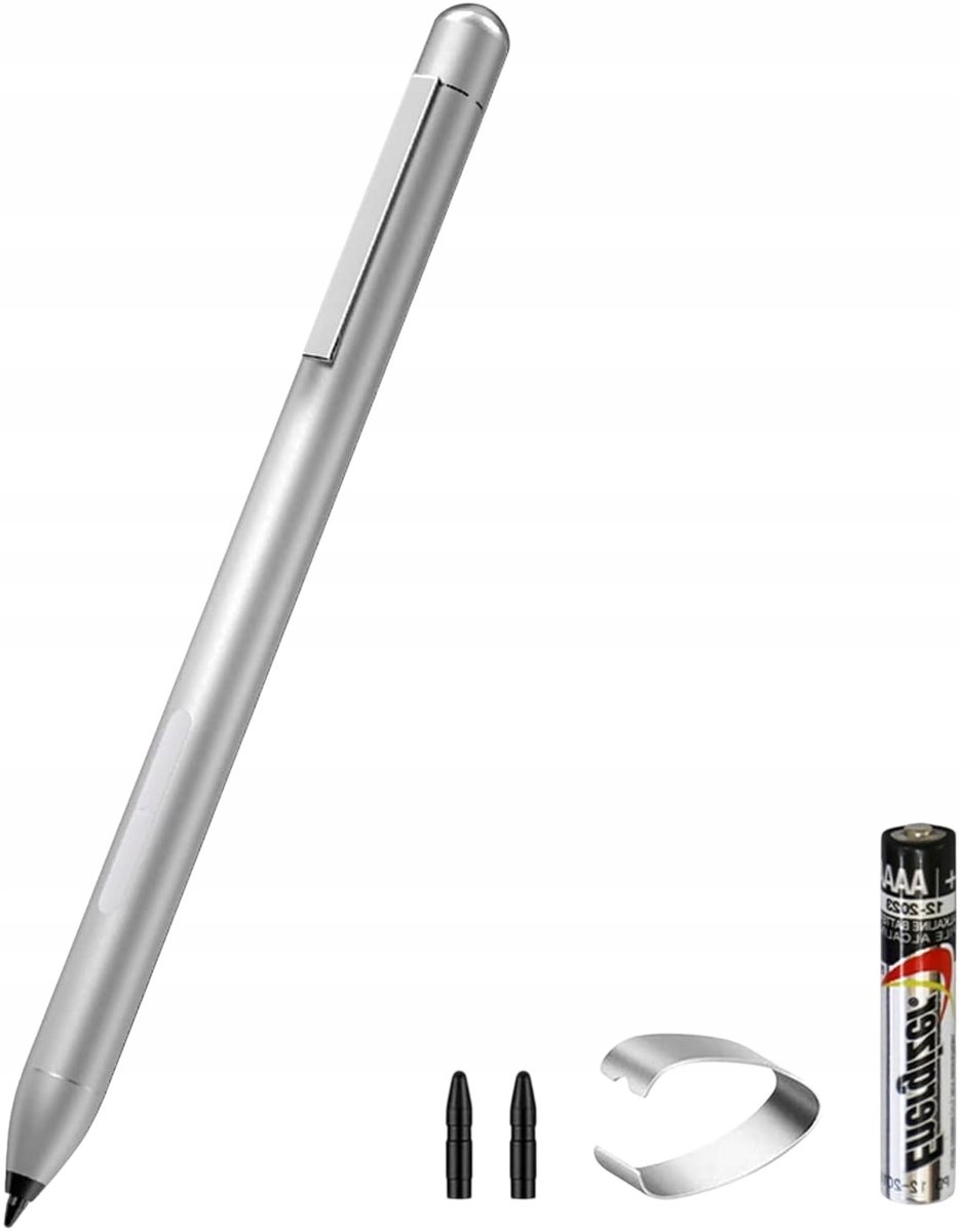 K2-C Pen Rysik Aktywne Pióro Tabletów Laptopów HP Surface ZenBook Srebrny