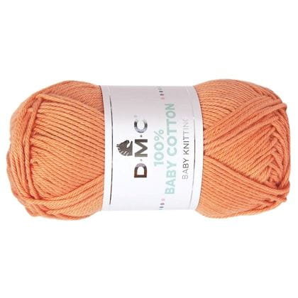 WŁÓCZKA DMC BABY COTTON 100% kol. 753 / pomarańczo