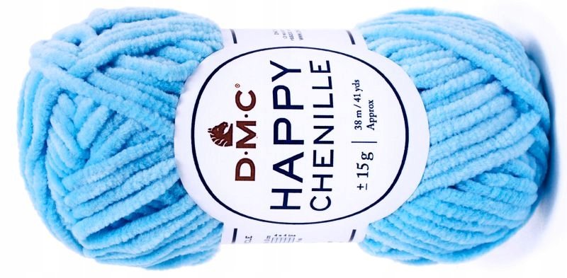 WŁÓCZKA HAPPY CHENILLE DMC kol. 17 błękitny