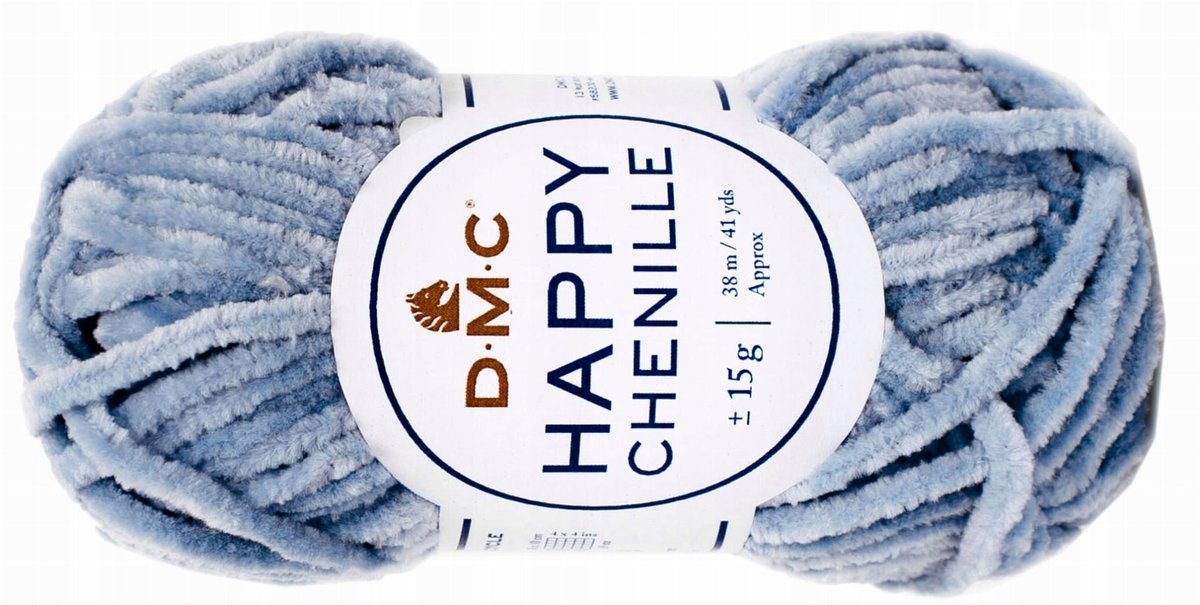 WŁÓCZKA HAPPY CHENILLE DMC kol. 18 brudny niebieski