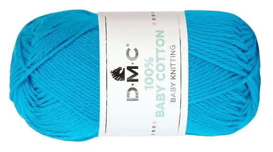 WŁÓCZKA DMC BABY COTTON 100% kol. 786 / turkus