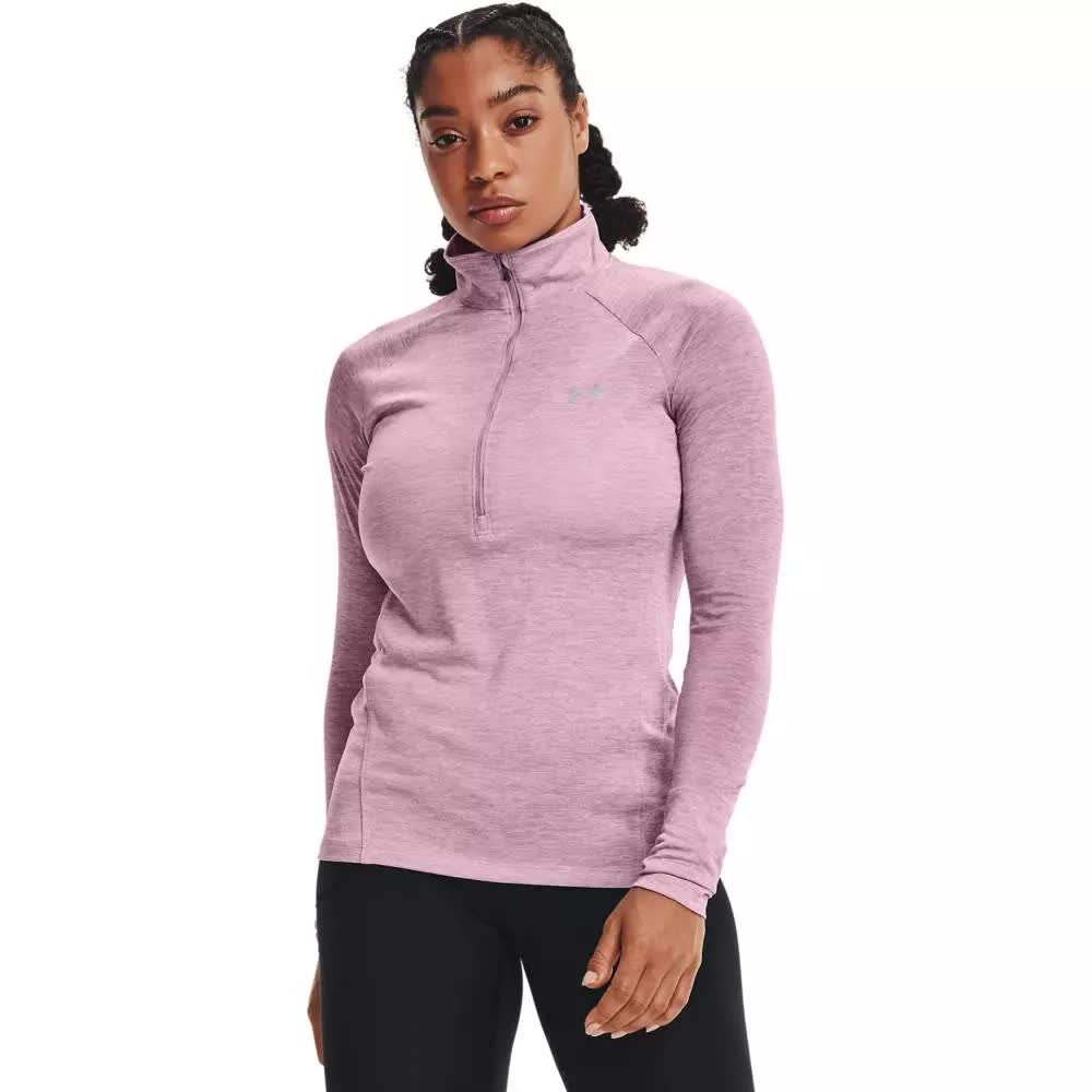 Koszulka damska Under Armour NEW TECH 1/2 ZIP - TWIST-XL