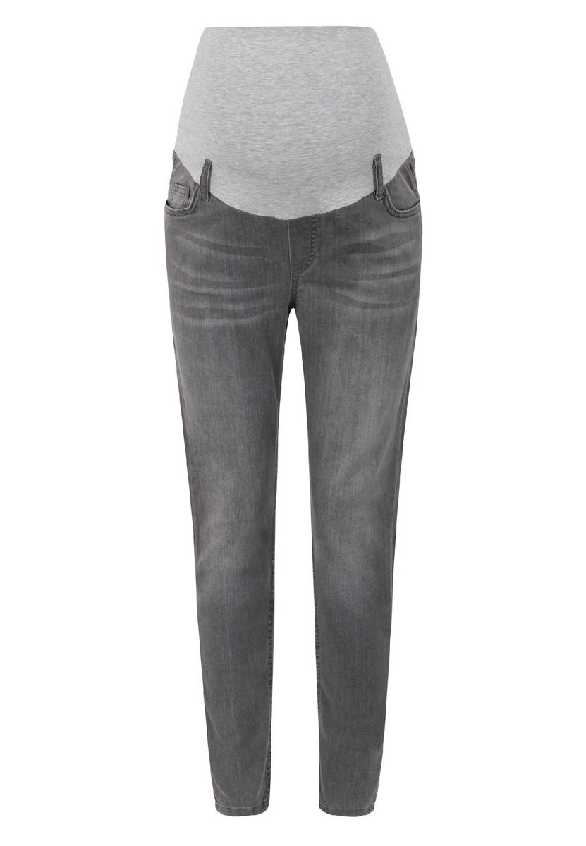 Spodnie jeansowe damskie, ciążowe, skinny, szare, Bellybutton