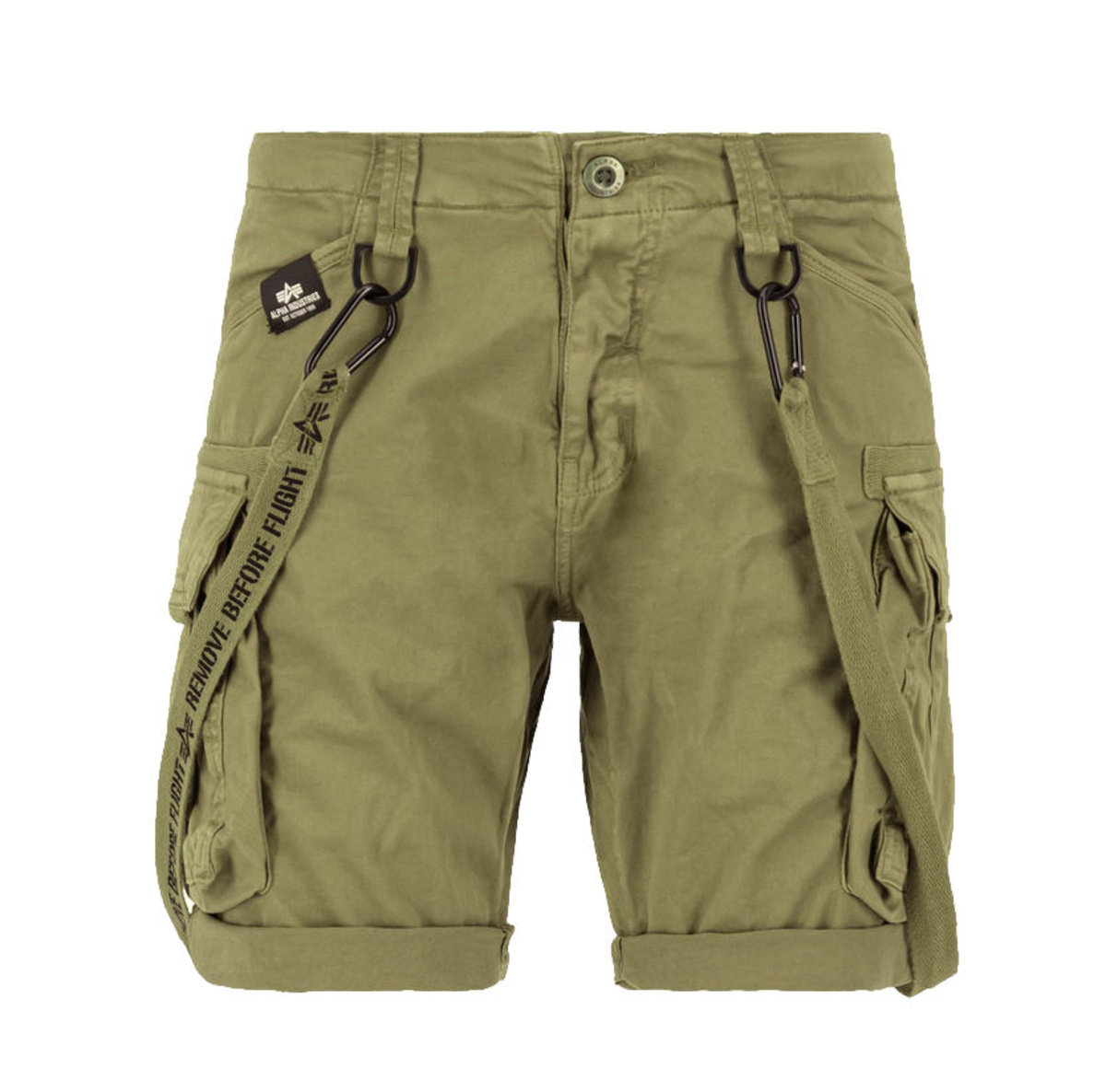spodnie bojówki krótkie ALPHA INDUSTRIES - UTILITY SHORT OLIVE-32