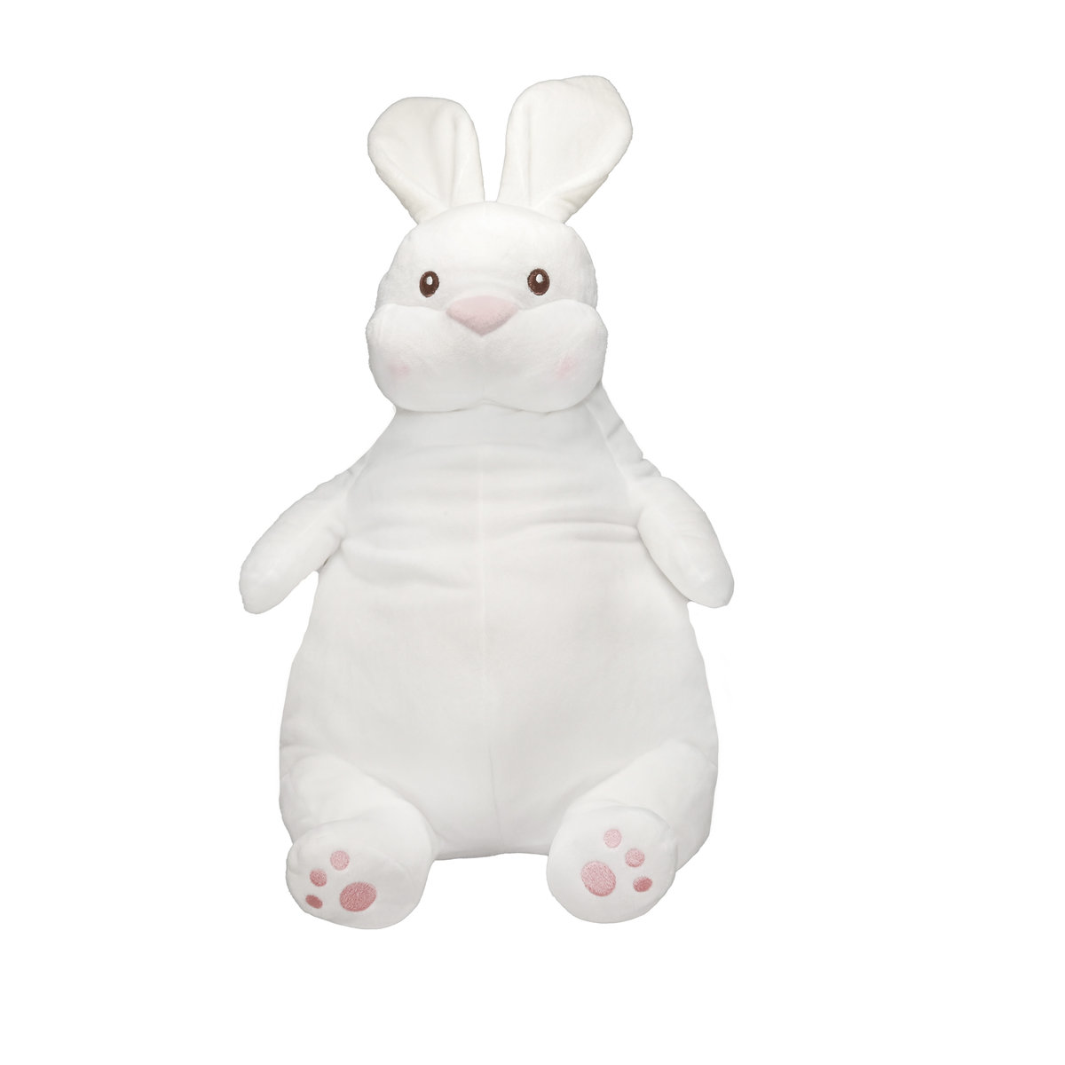 CHINCHILLA, Biały królik siedzący, 30 cm