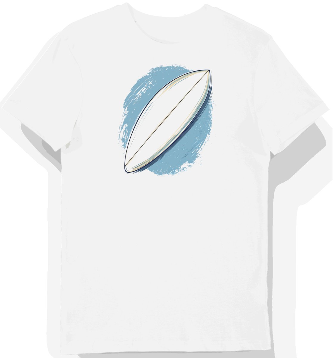 Koszulka męska biała z motywem sportowego surfu 3XL