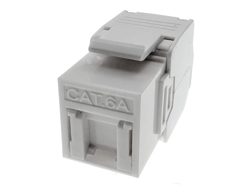 Gniazdo keystone, RJ45, beznarzędziowe, nieekranowane, kat. 6A, Q-LANTEC