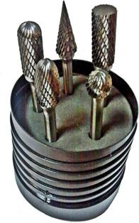 Glob Komplet 5 frezów z węglików spiekanych pilniki obrotowe) 12x60mm  ZESTAW-5