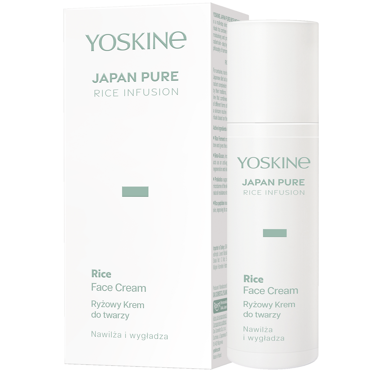 Yoskine Japan Pure Rice Infusion, ryżowy krem do twarzy, 50 ml