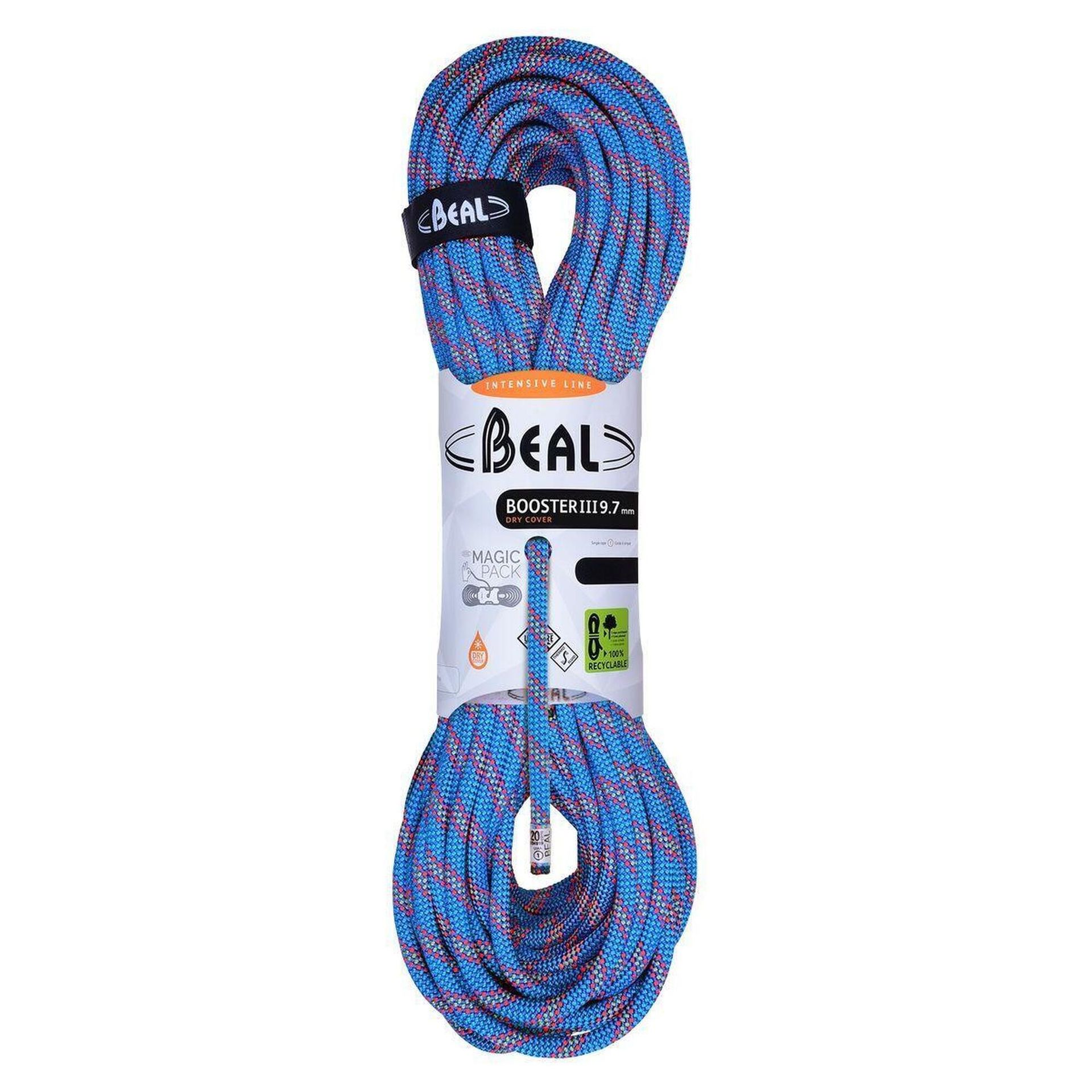 Beal (ujednoznacznienie) Booster lina do wspinaczki, niebieski BC097B_Bleu_60 m
