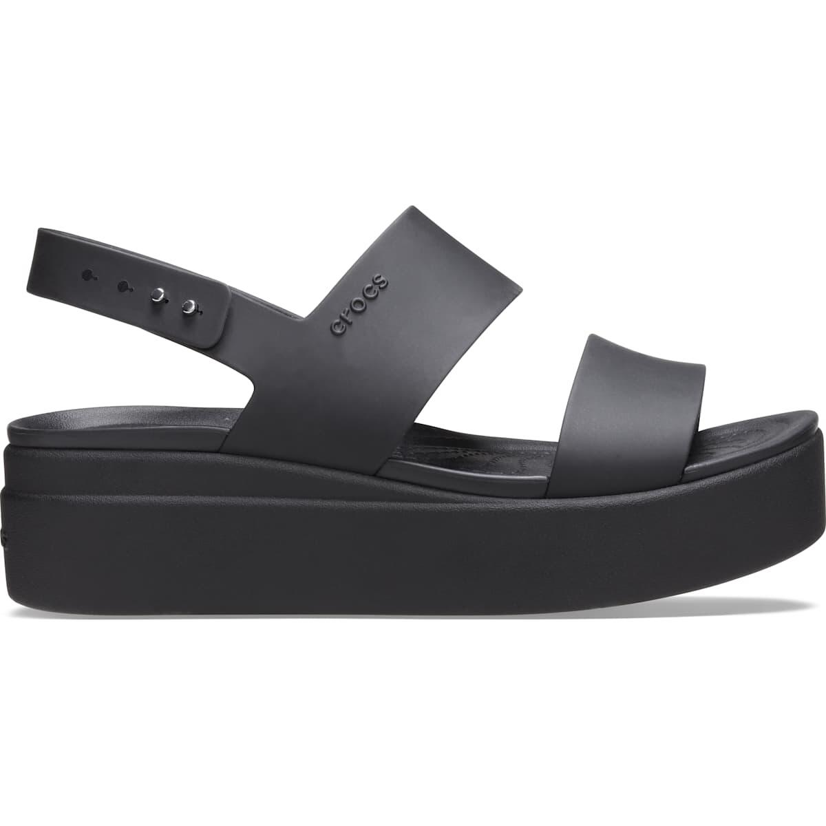 Sandały damskie Crocs Brooklyn Low Wedge black/black