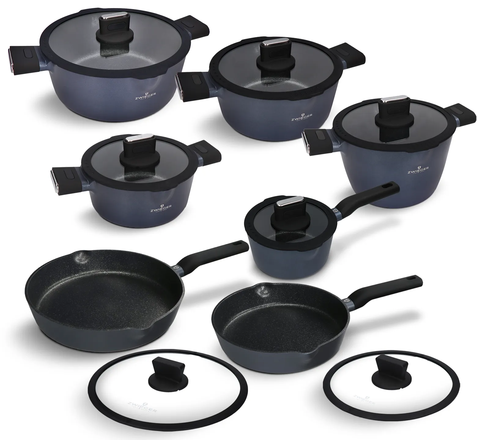 Zestaw garnków, patelni i pokrywek 14 el. Vesna Zwieger