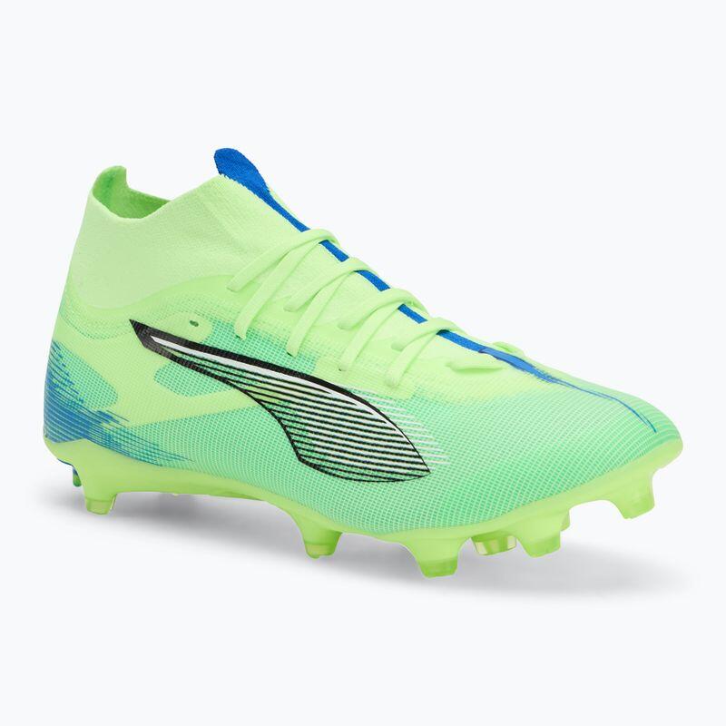 PUMA Unisex Ultra 5 Match+ Fg/Ag buty piłkarskie, Fizzy Apple PUMA White Bluemazing, 46.5 EU