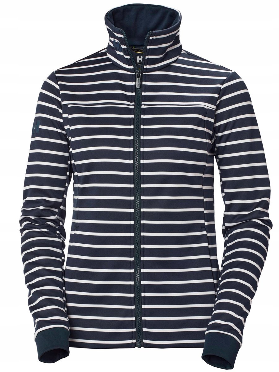Bluza damska Helly Hansen Crew Fleece Jacket navy stripe - XS