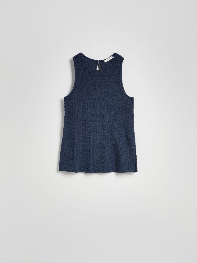 Reserved - Strukturalny top - granatowy