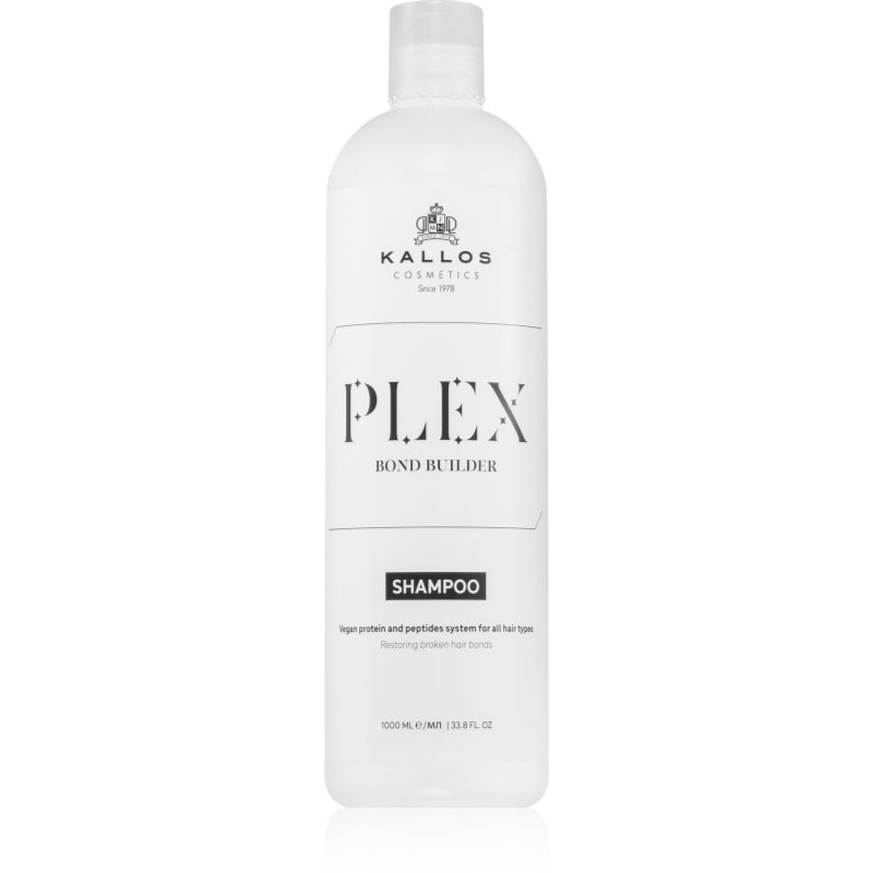 Kallos Plex Shampoo szampon regenerujący do włosów zniszczonych zabiegami chemicznymi 1000 ml