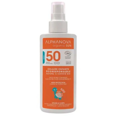 Alphanova Sun Kids Bio Spray przeciwsłoneczny dla dzieci SPF50 125 g