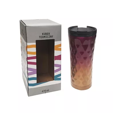 Kubek Termiczny 470Ml Różowy 470 ml Outlet