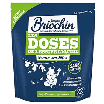 Briochin Kapsułki do prania bezzapachowe dla skóry wrażliwej 22 szt.