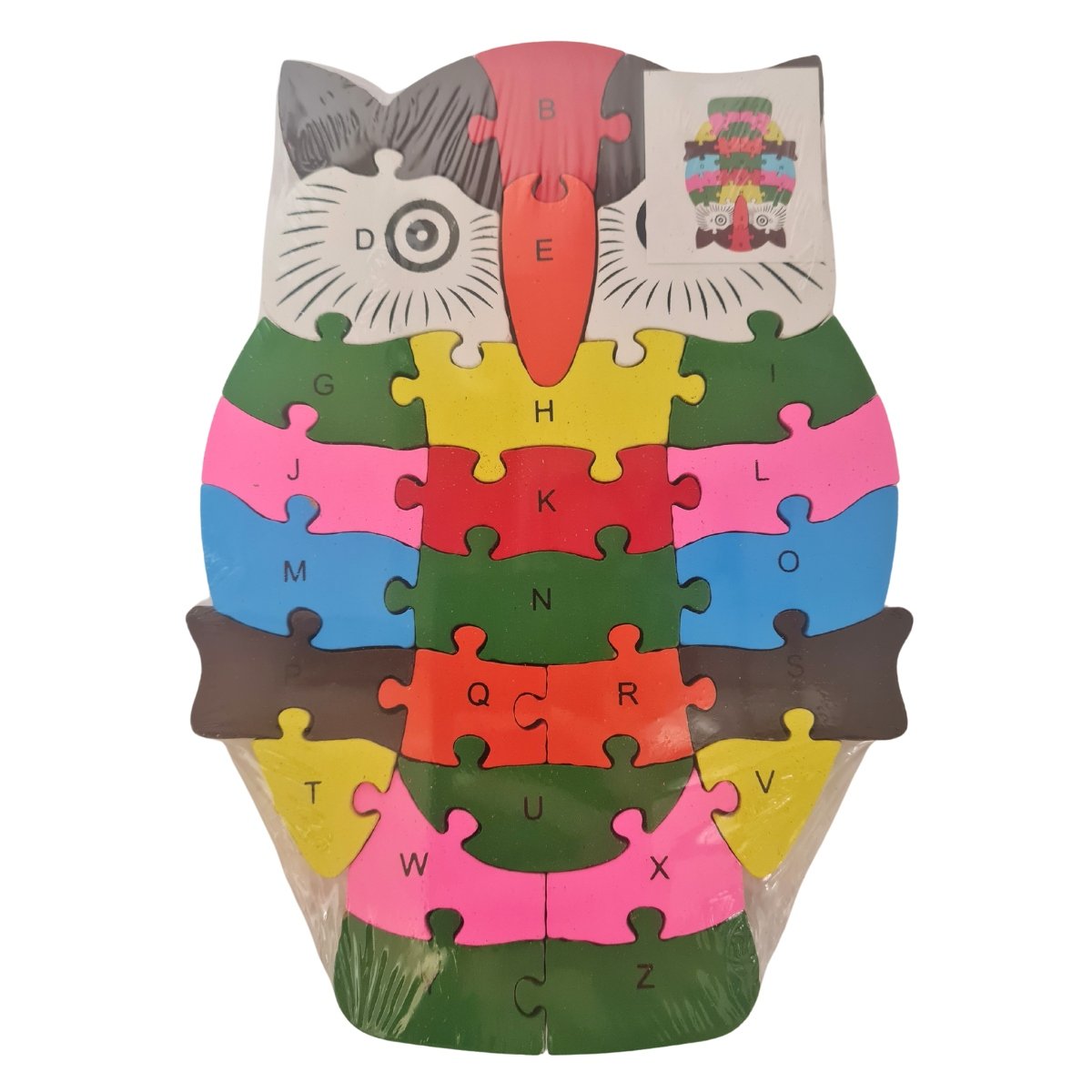 Drewniane Puzzle Zwierzątka Cyferki Litery MIX