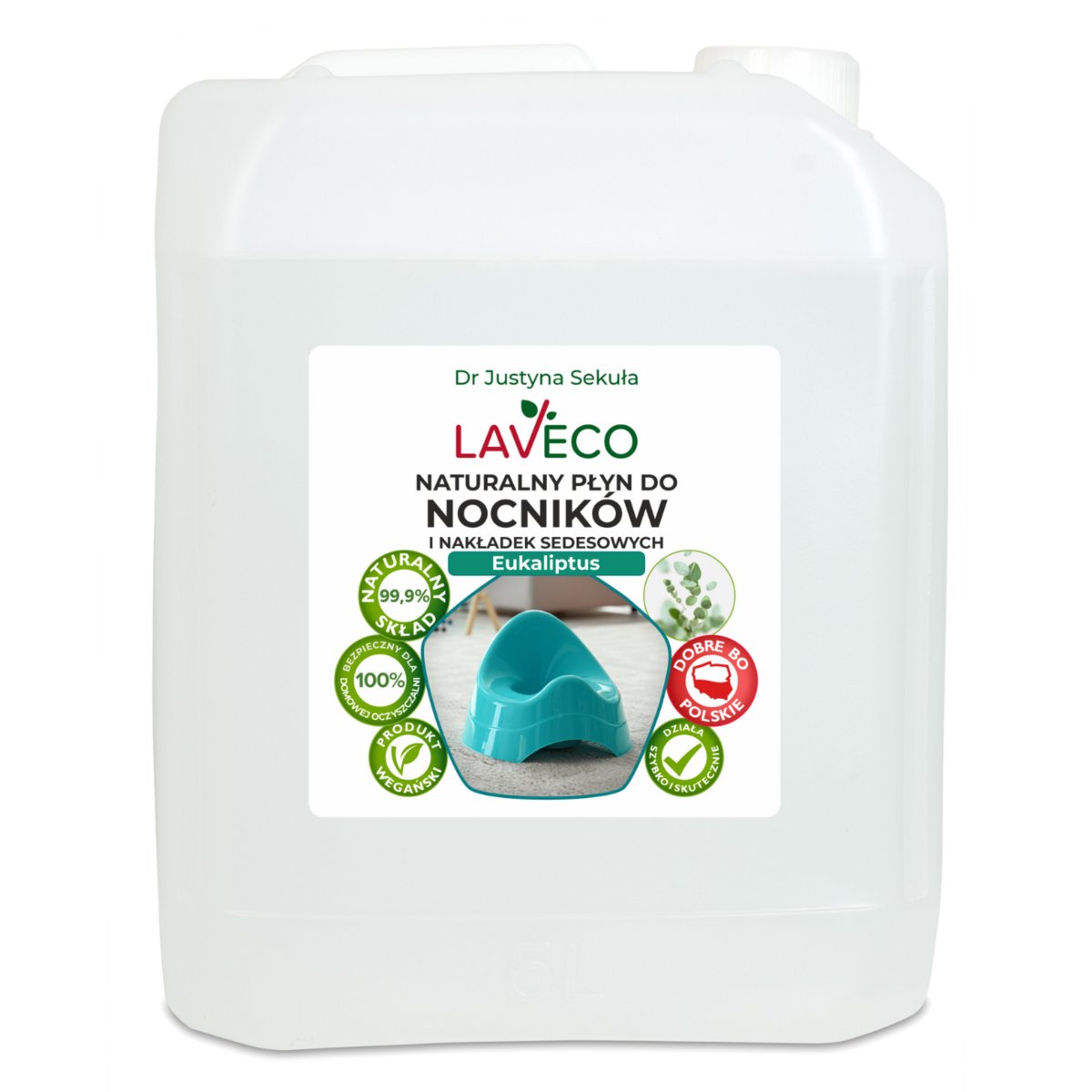 Naturalny płyn do nocników i nakładek sedesowych - 5 l - LAVECO