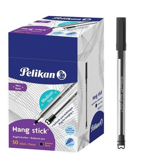 Długopis Hang Stick czarny (50szt) PELIKAN