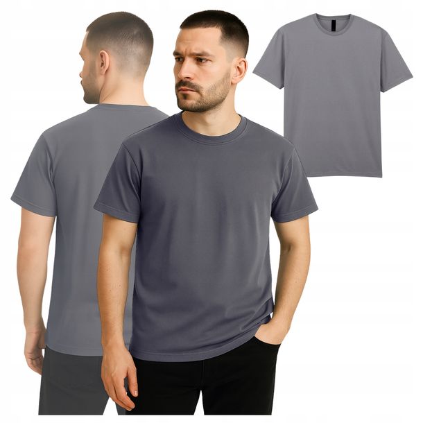 T-SHIRT męski koszulka męska robocza Bawełna Amerykańska OEKO-TEX r. L