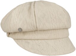 Czapka Kaszkiet Uni Knit by Lierys, jasnobeżowy, One Size