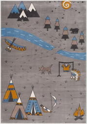 Dywan dziecięcy FD Soft Indian popiel