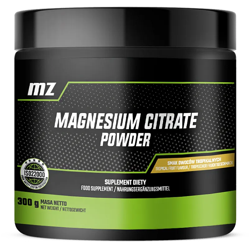 MZ-STORE MAGNESIUM CITRATE B6 CYTRYNIAN MAGNEZU W PROSZKU 300 GRAM