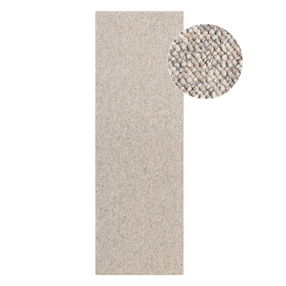 Szarokremowy chodnik odpowiedni do prania 80x240 cm Rocco Dark Cream – Elle Decoration