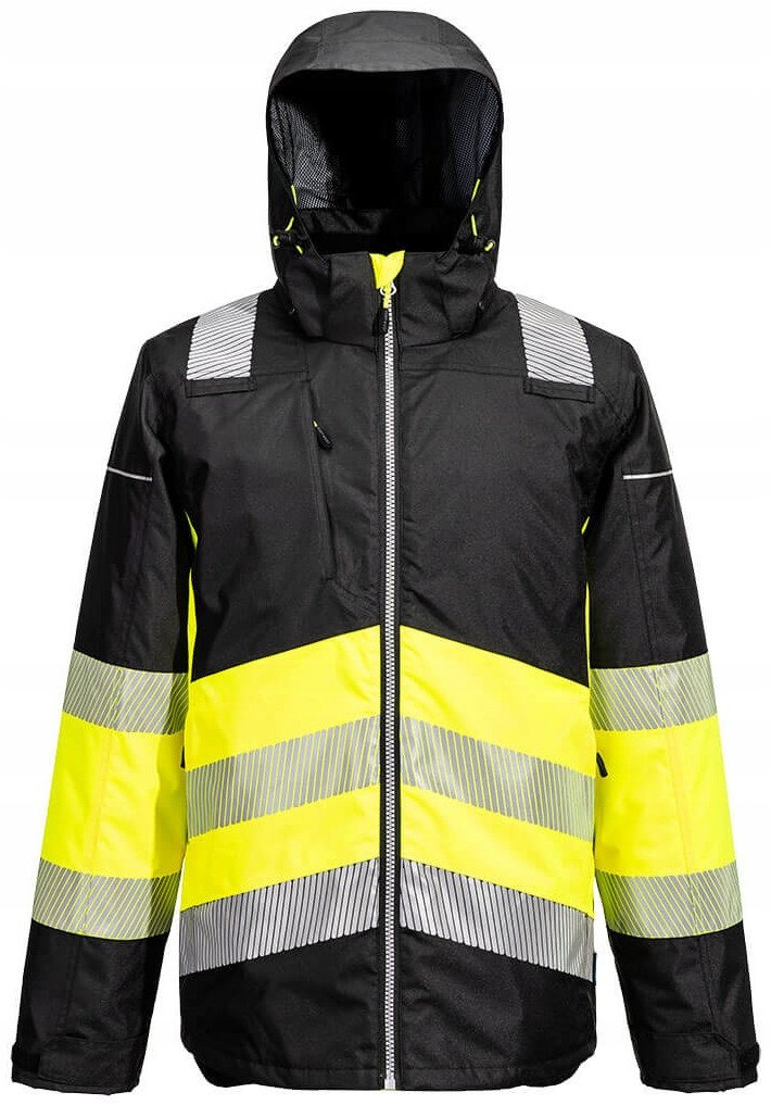 Kurtka zimowa, ocieplana, wodoodporna z odblaskami Portwest PW364YBR r. 3XL