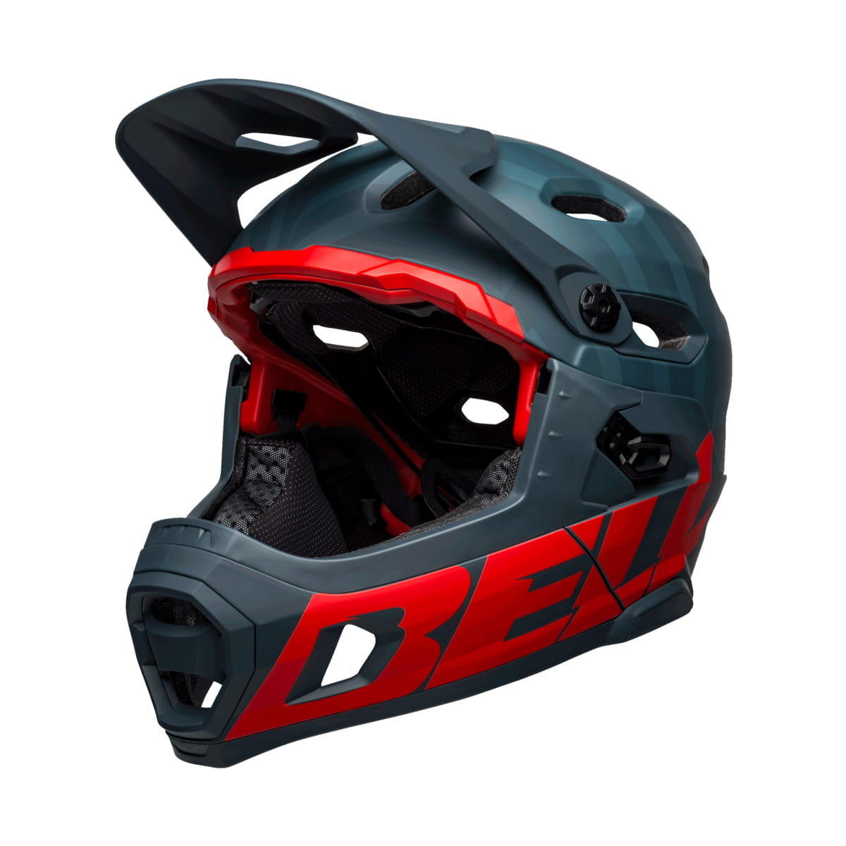 Kask full face Bell Super Dh Mips Spherical Matte Blue Crimson