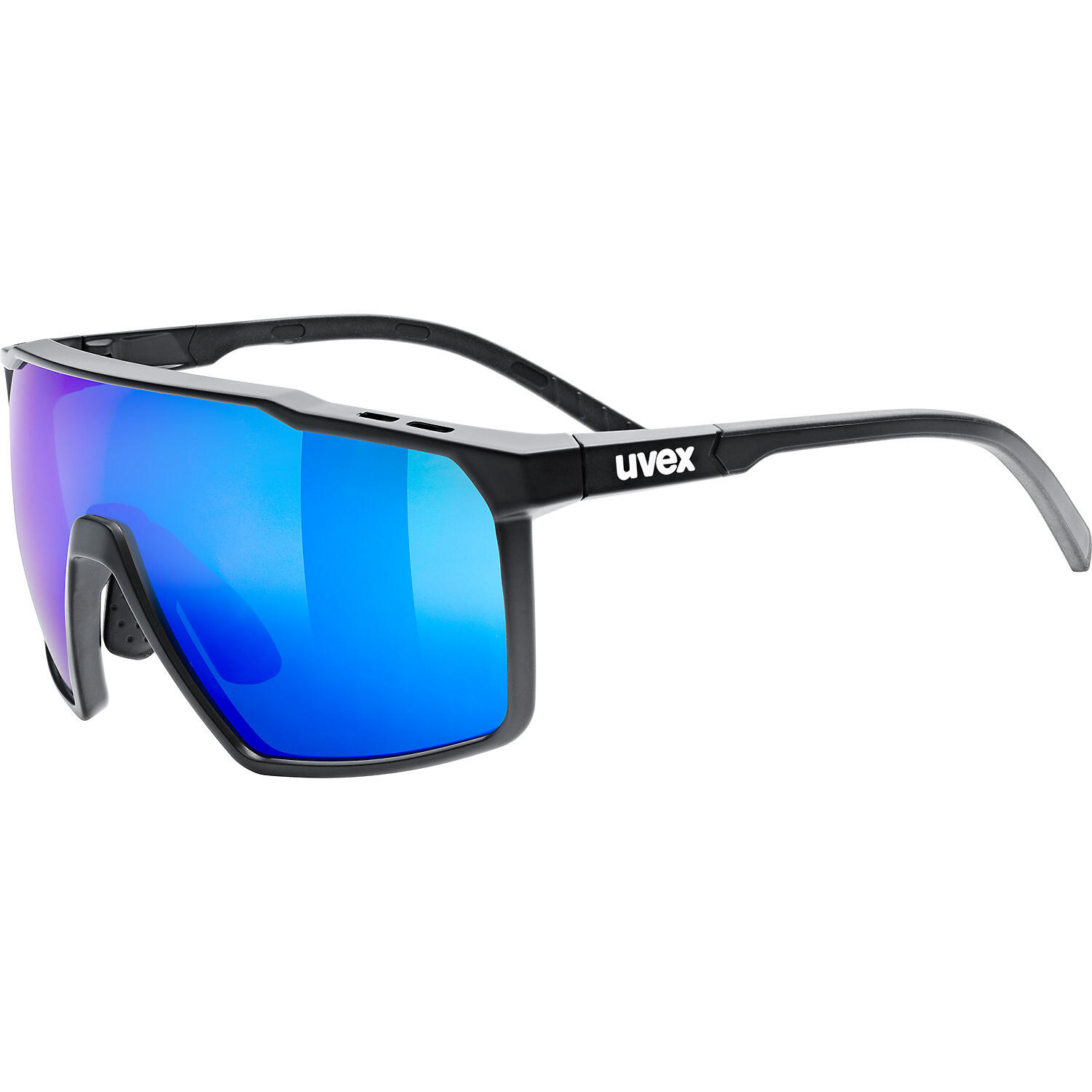 Okulary przeciwsłoneczne UVEX Mtn Perform S black matt/mirror blue