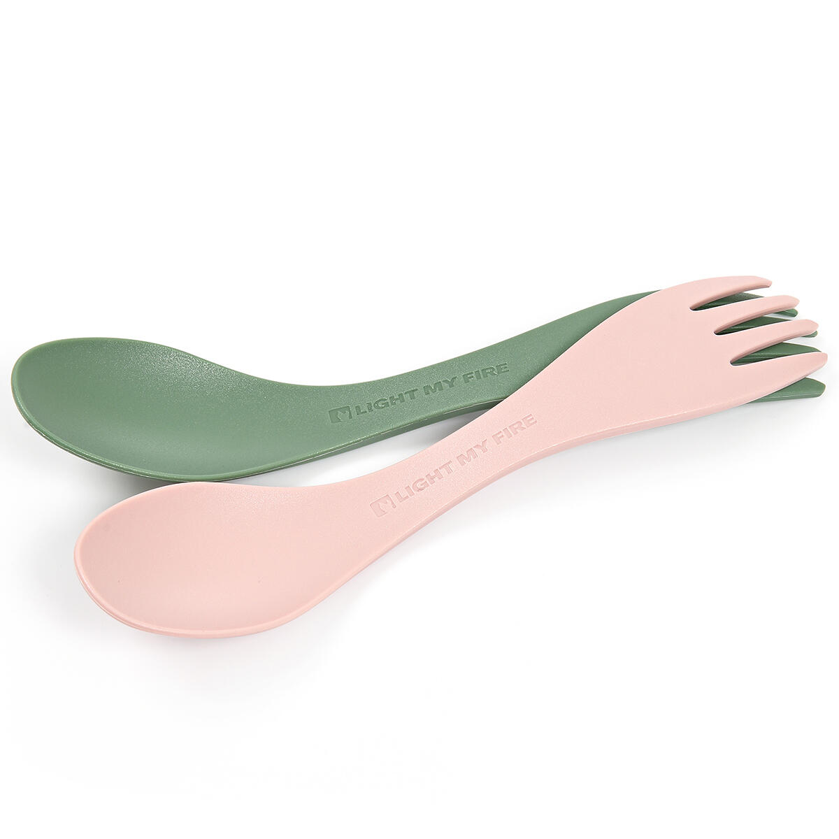 Light My Fire Spork Little BIO 2-pak, sandygreen/dustypink 2020 Sztućce turystyczne 2412911313