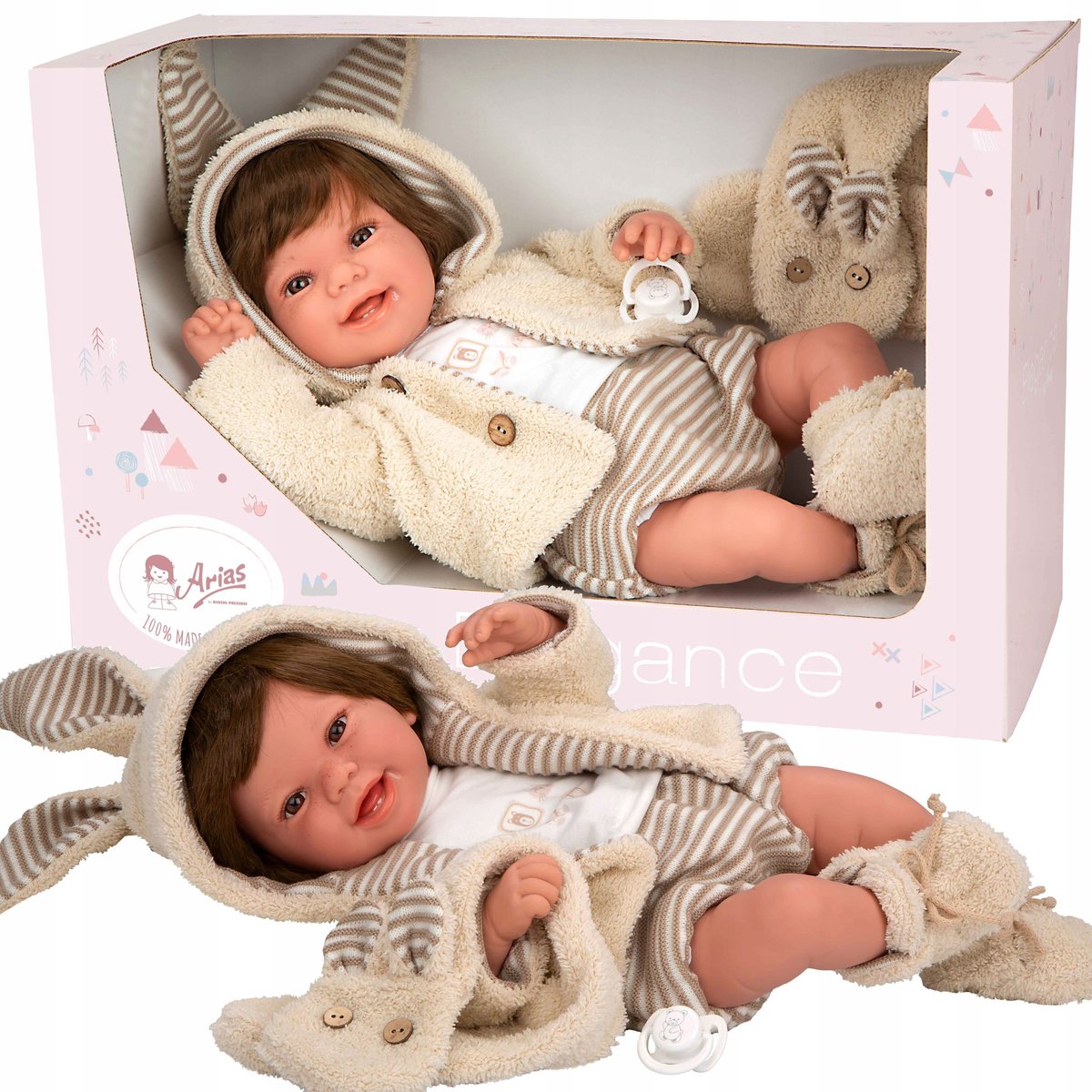 HISZPAŃSKA LALKA BOBAS 45CM MUNECAS ARIAS 65392