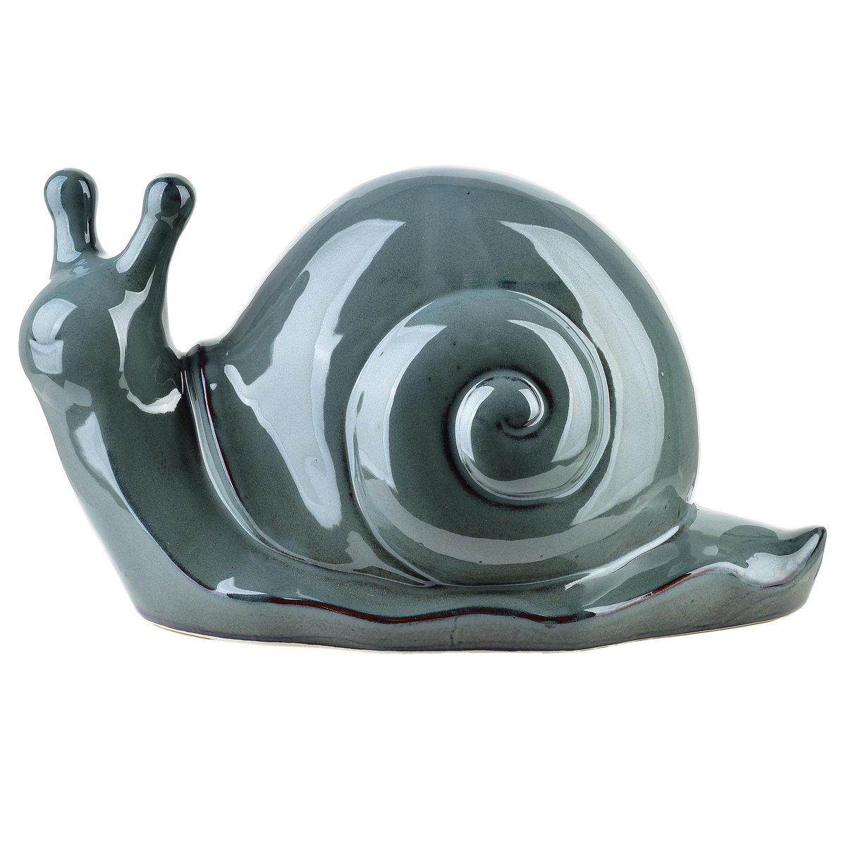 MAVE BLUE Ceramiczna Figura Ślimaka 34,5 cm