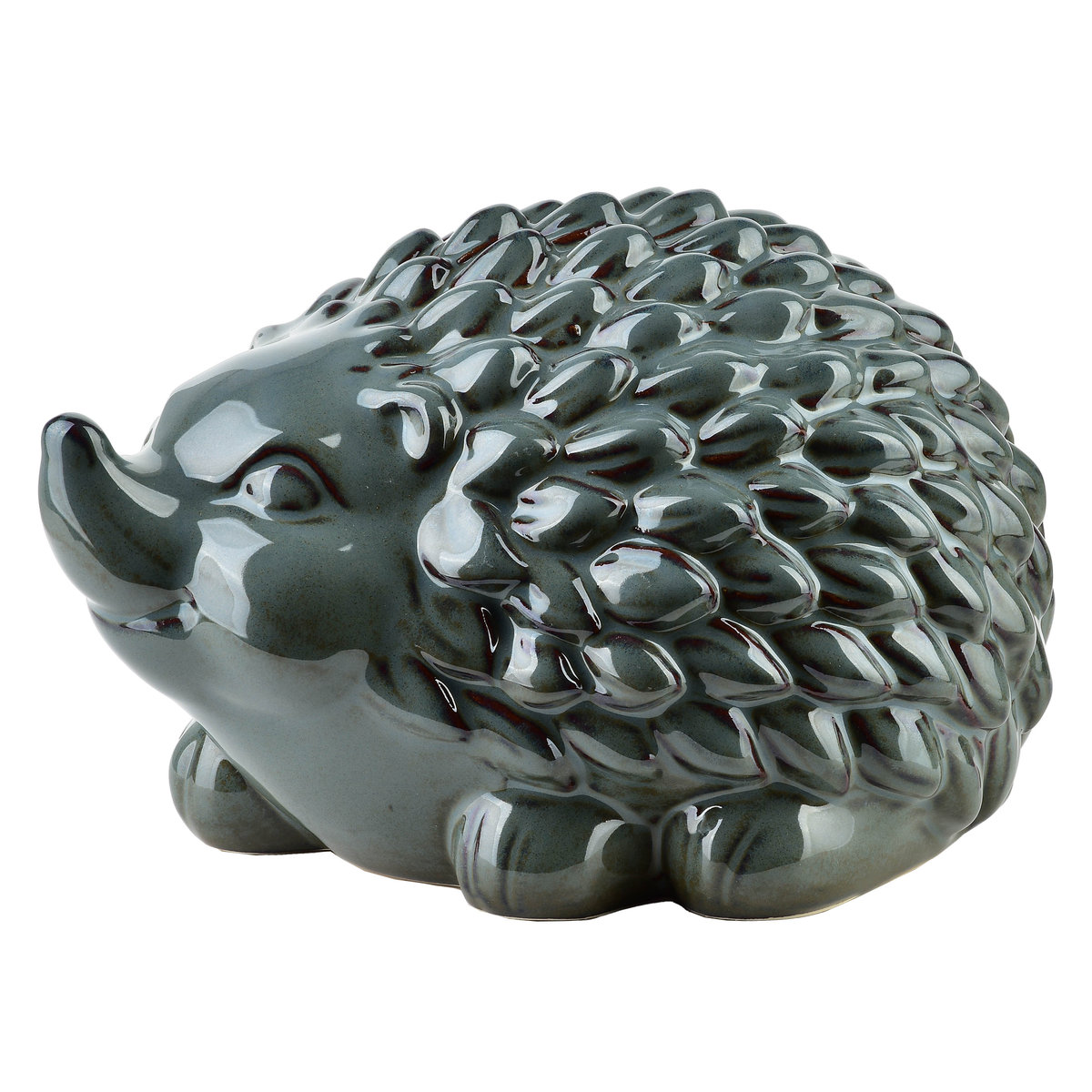 Figura jeża ceramiczna MAVE BLUE 23x16x14 cm