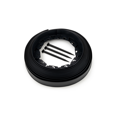 Obrzeże trawnikowe 10 m czarne 20 szpilek